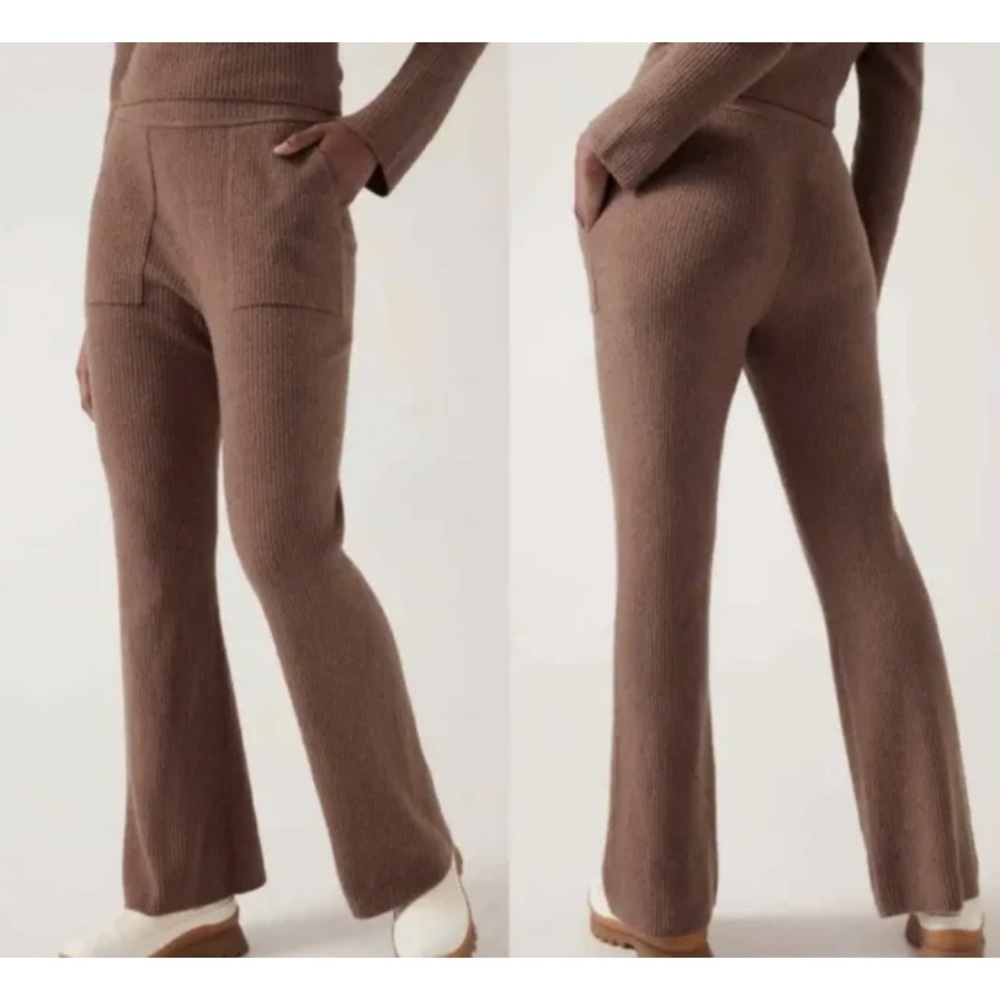 - NWT Athelta Felicity Cozy Pant Rustic Beige XL Lounge Cashmere #467904 brown
